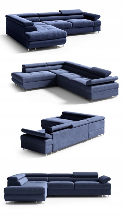 Narożnik Canada L rogówka, zagłówki piki f spania pojemnik DUZO