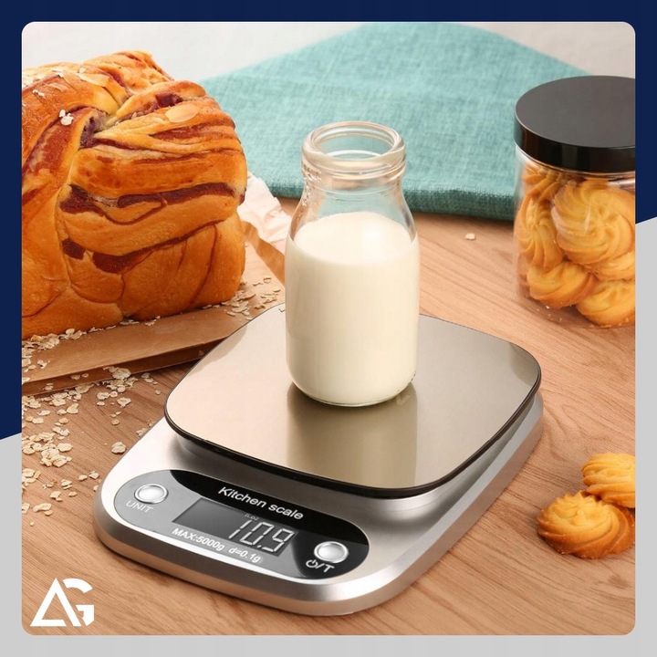 PRECYZYJNA WAGA KUCHENNA 5000g I 0,1g WYŚWIETLACZ LCD JUBILERSKA