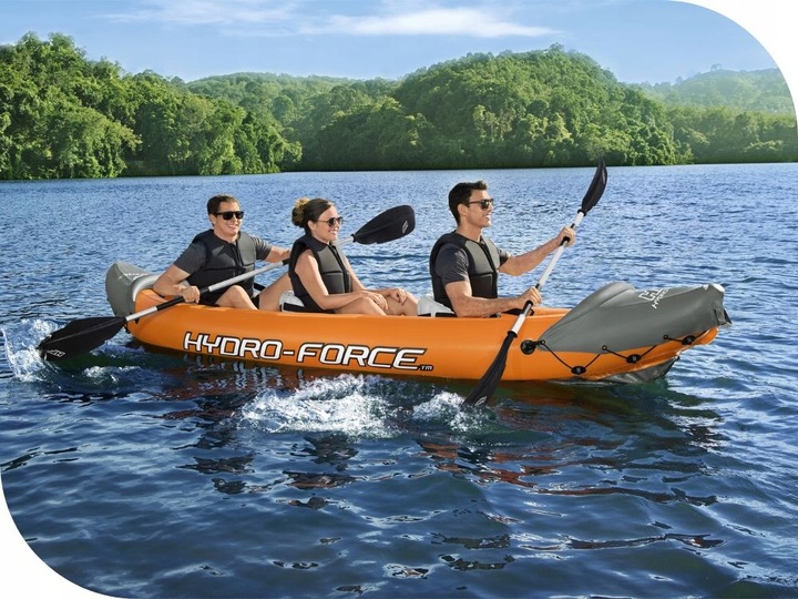 Kajak 3 osobowy Rapid Bestway 65132 Pompka Wiosła Torba NOWY MODEL 2024