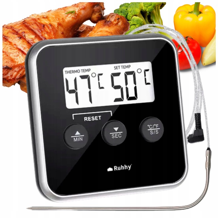 Termometr do Piekarnika Lodówki Kuchni Sonda Timer