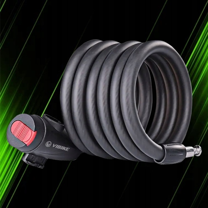 ZAPIĘCIE DO ROWERU BLOKADA ROWEROWA NA KLUCZYK MOTOR MOCNA LINKA 12MM 120CM