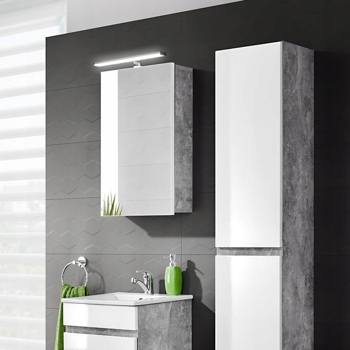 KINKIET LED LAMPA LED NA SZAFKĘ LUSTRO ŁAZIENKA 10W 50cm CZARNA