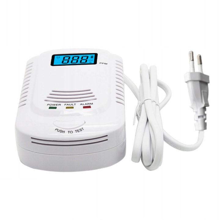 CERTYFIKOWANY CZUJNIK CZADU GAZU TLENKU WĘGLA JKD-808COM PPM CE