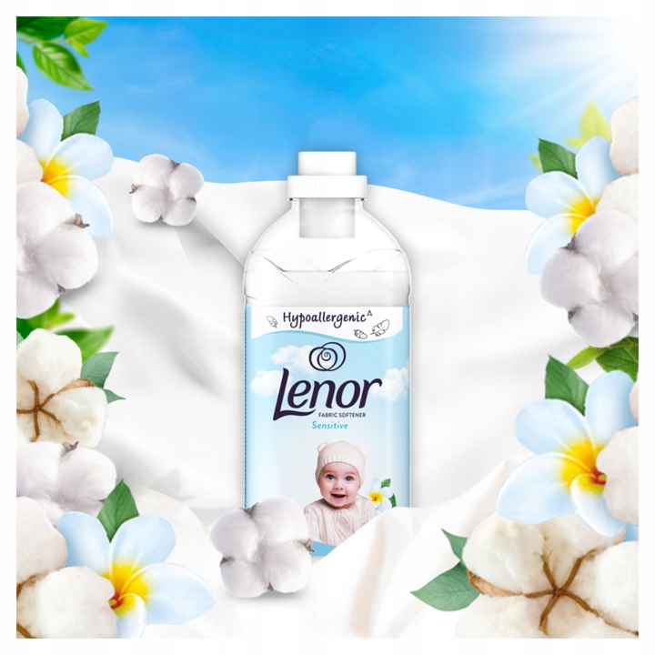 Zestaw 3x Lenor Sensitive Hipoalergiczny płyn do płukania tkanin 147