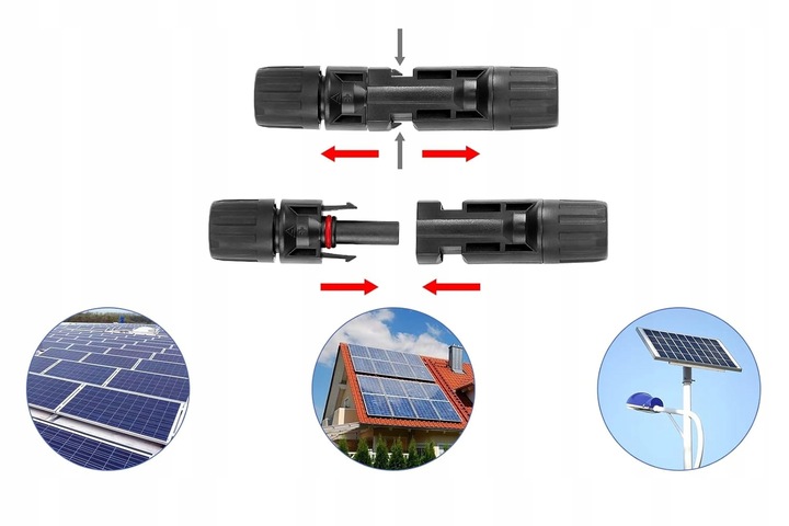 10 X MC4 KONEKTOR ZŁĄCZE SOLARNE WTYCZKA WTYK MC4 PV -+ PANEL SOLARNY IP67