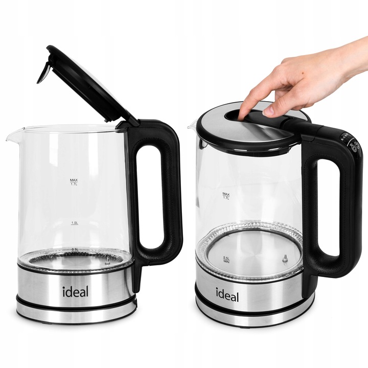 Czajnik elektryczny Ideal IK1103 2200 W 1,7 l czarny