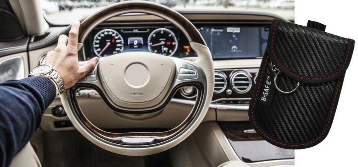 6 WARSTW BLOKUJĄCYCH Pokrowiec na Klucze Kluczyk KEYLESS OCHRONA RFID