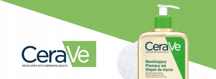 CeraVe Olejek Nawilżający Pieniący Się Do Mycia Twarzy Ciała 236ml + GRATIS