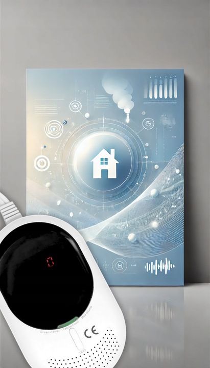 Czujnik Czadu Gazu Ziemnego Detektor Tlenku Węgla CERTYFIKOWANY 85dB LCD