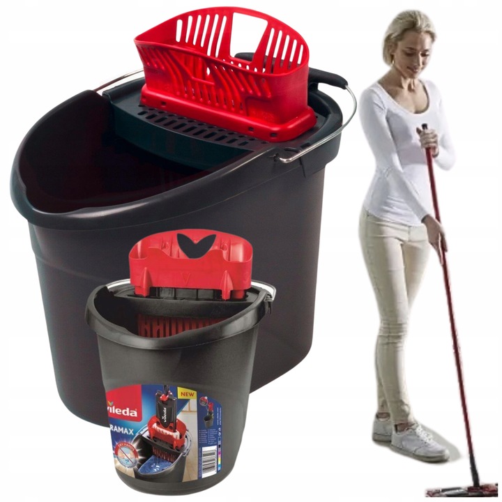 WIADRO Z WYCISKACZEM DO MOPA PŁASKIEGO VILEDA ultramax, ultramax xl