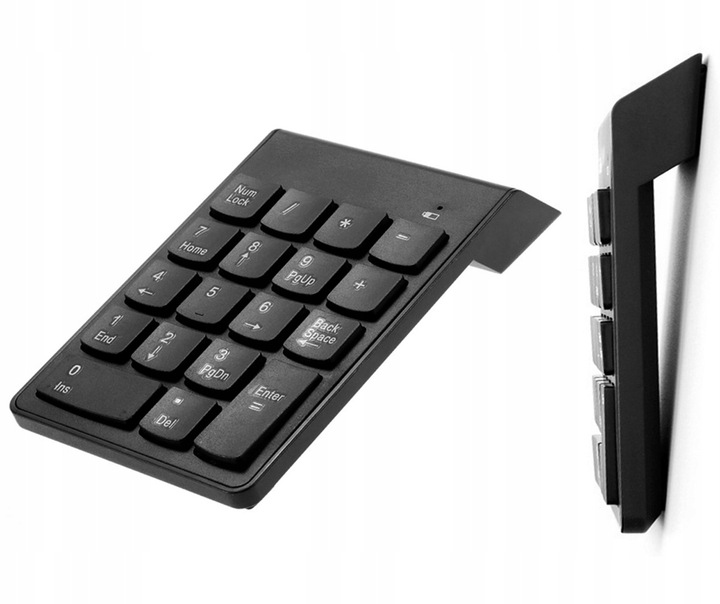 KLAWIATURA NUMERYCZNA BEZPRZEWODOWA DO LAPTOPA PC SLIM USB 2.4GHz AK86A