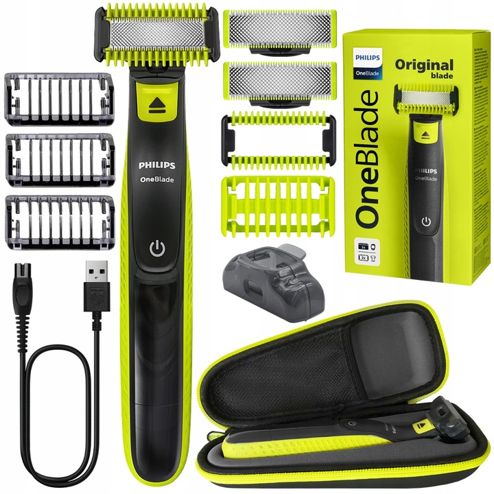 GOLARKA MĘSKA PHILIPS ONE BLADE QP2824 TWARZ I CIAŁO MASZYNKA 2 OSTRZA