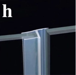 Uszczelka do kabiny prysznicowej piórko 8mm 200cm