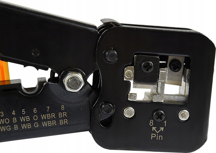 Zaciskarka 6P 8P wtyków przelotowych RJ45 PRASKA