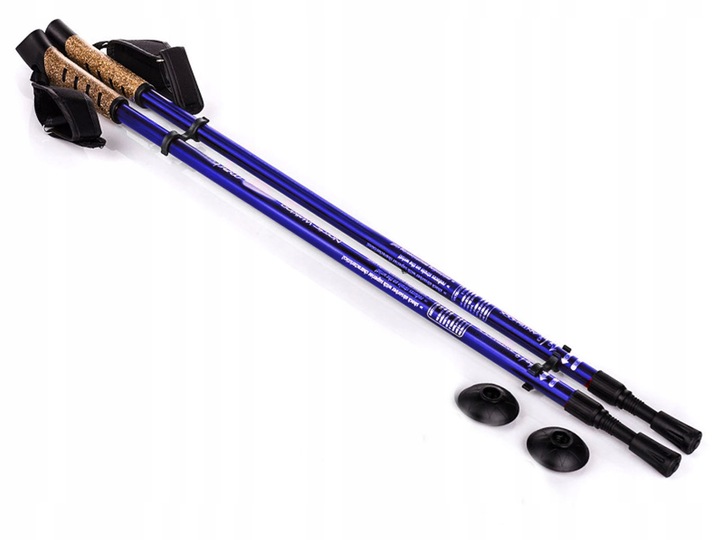 2X PROFI KIJKI KIJE NORDIC WALKING KOREK KORKOWE TREKINGOWE SKŁADANE