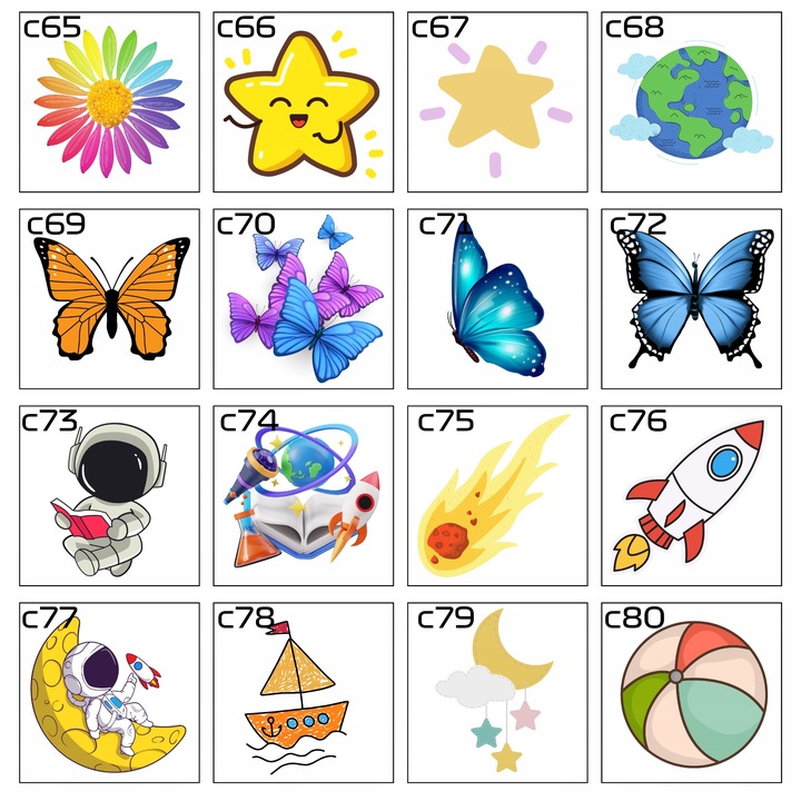 Naklejki Imienne Na Ubrania TERMO NAPRASOWANKI Imienniki METKI Zestaw 60szt