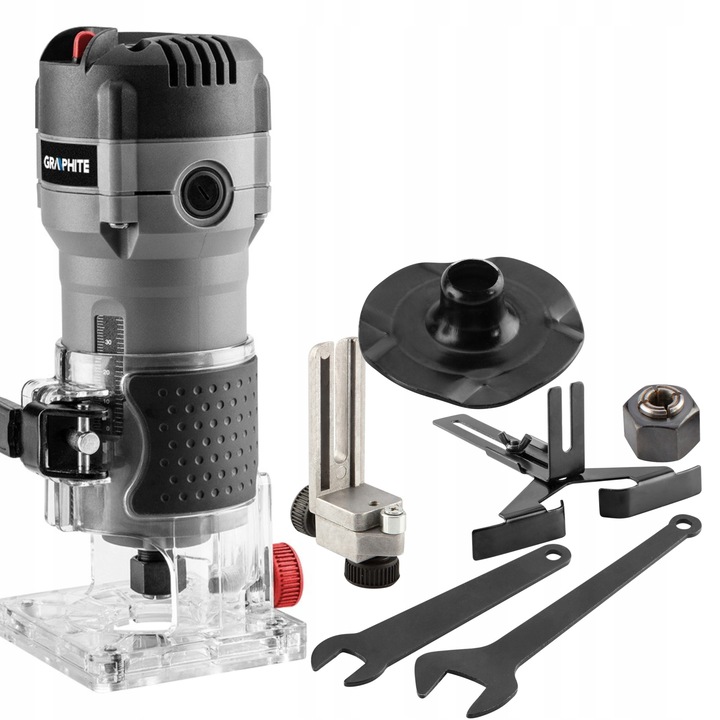 GRAPHITE FREZARKA KRAWĘDZIOWA TRYMER GÓRNOWRZECIONOWA 6-8MM 510W