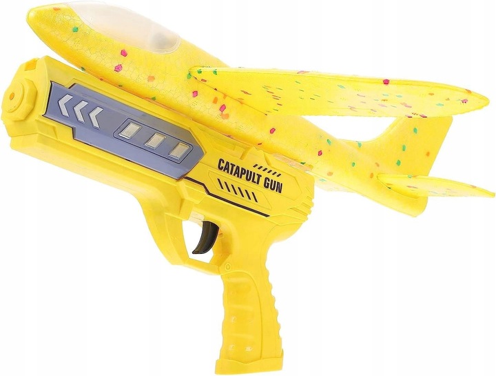 PISTOLET WYRZUTNIA SAMOLOTÓW ZE ŚWIATŁEM RZUTKA samolot LED