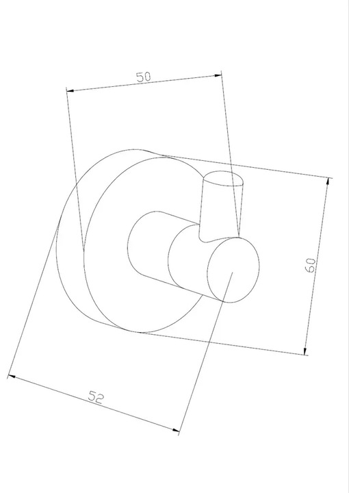 MEXEN REMO WIESZAK HACZYK NA RĘCZNIKI CHROM