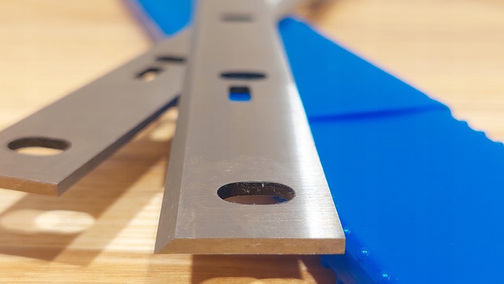 2 zapasowe noże HSS komplet do heblarki strugarki Scheppach HMS1070