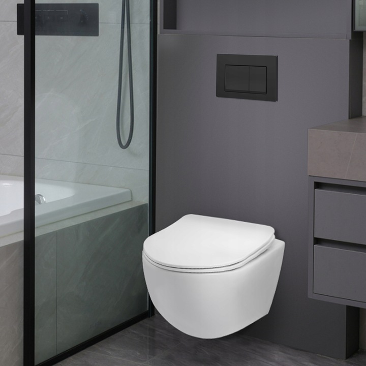 AQUAUNO PRZYCISK SPŁUKUJĄCY DO WC GEBERIT SIGMA CZARNY MAT