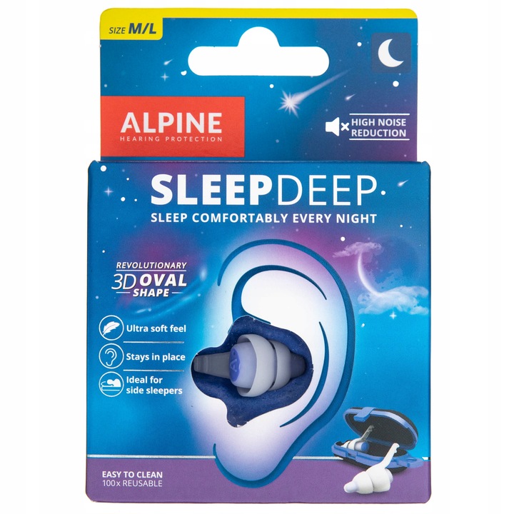 Alpine SleepDeep zatyczki do uszu do snu