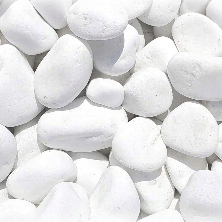 KAMIEŃ OTOCZAK THASSOS 3-6CM KAMIEŃ OGRODOWY BIAŁY DEKORACYJNY OZDOBNY