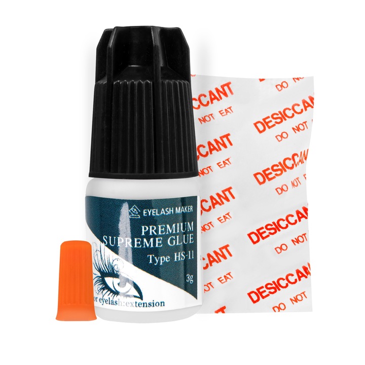 SZYBKOSCHNĄCY KLEJ DO RZĘS PROEFESIONAL LASHES HS-11 3gr 3 ml +WORECZEK UV