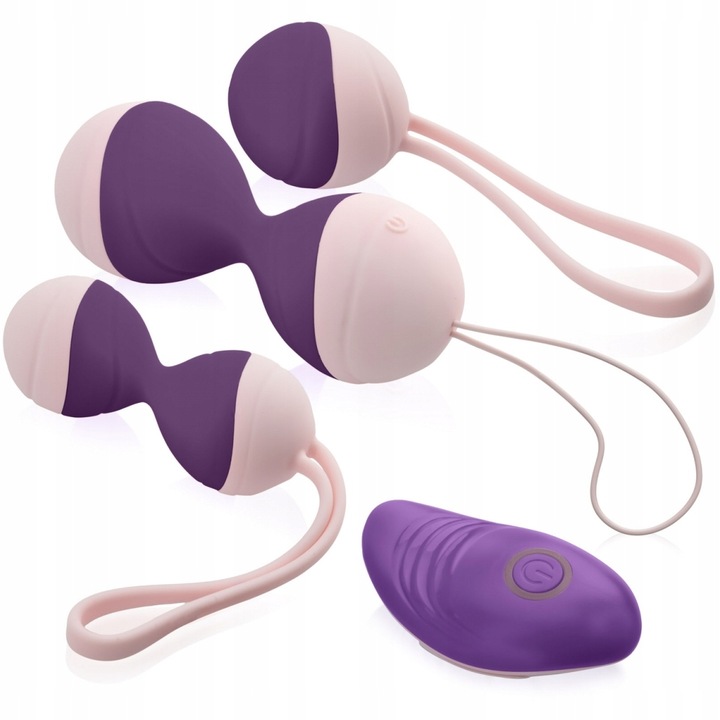 DUŻY ZESTAW KULEK GEJSZY Z BEZPRZEWODOWYM PILOTEM - 10 FUNKCJI WIBRACJI