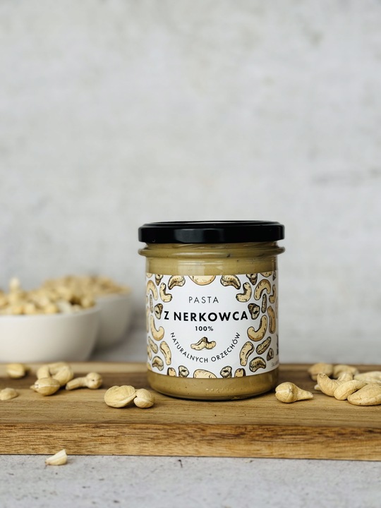 Pasta z nerkowca 300 g - Idealne smarowidło, 100% orzechów, Bez Dodatków