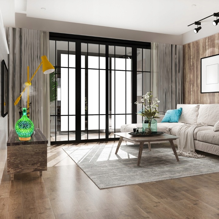 NAWILŻACZ POWIETRZA DYFUZOR ZAPACHOWY AROMATERAPIA JONIZATOR NOCNA