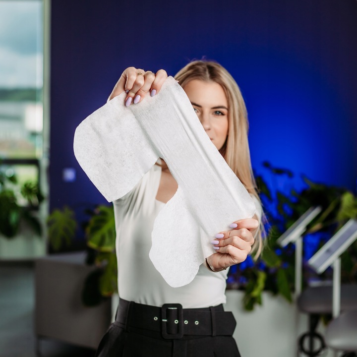 POKRYCIE JEDNORAZOWE NA PODGŁÓWEK 400 SZTUK WYSOKA WYTRZYMAŁOŚĆ HABYS