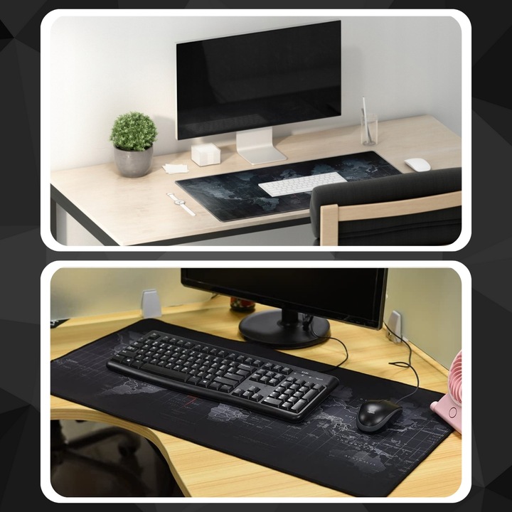 Podkładka pod mysz i klawiaturę mata na biurko DUŻA 100x50cm GAMINGOWA xxl