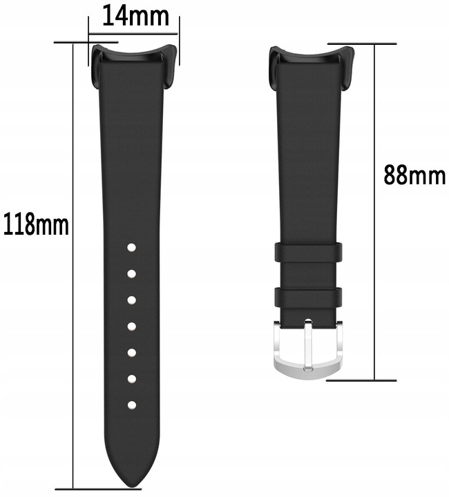 PASEK SKÓRZANY OPASKA BRANSOLETA DO SMARTBANDA XIAOMI MI BAND 8 9 5 KOLORÓW