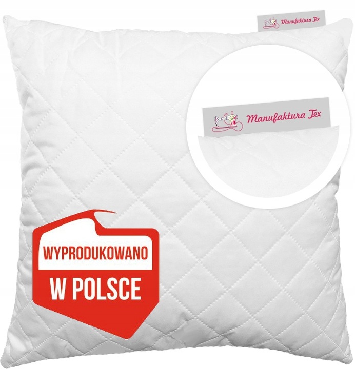 Poduszka Pikowana Antyalergiczna 45x45, wkład, jasiek, Producent