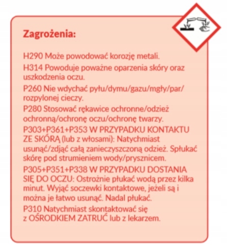 WODOROTLENEK SODU do rur syfonu SODA KAUSTYCZNA czysty skład 3kg