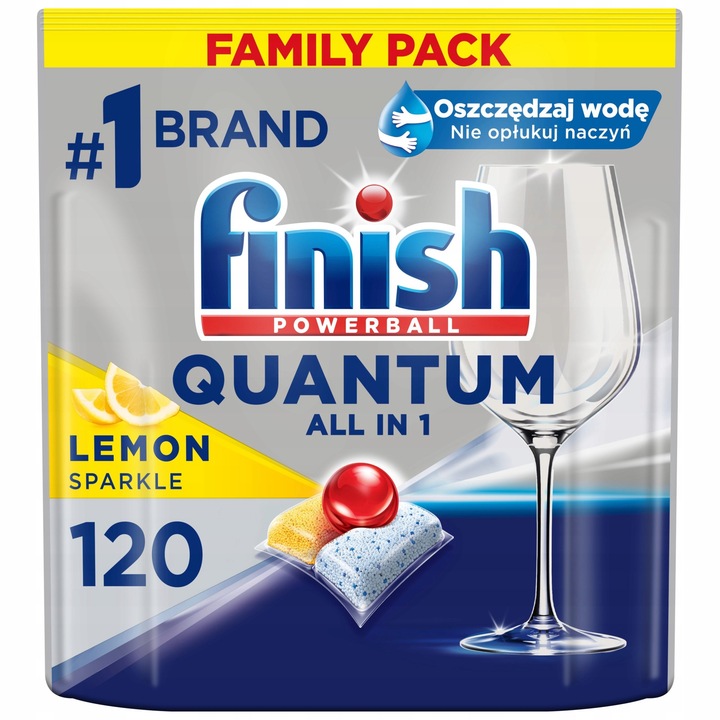 Kapsułki do zmywarki FINISH Quantum Lemon 120 szt