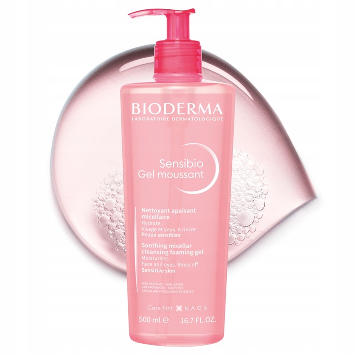 Bioderma Sensibio Gel Moussant Łagodzący Żel Micelarny Do Twarzy 500ml