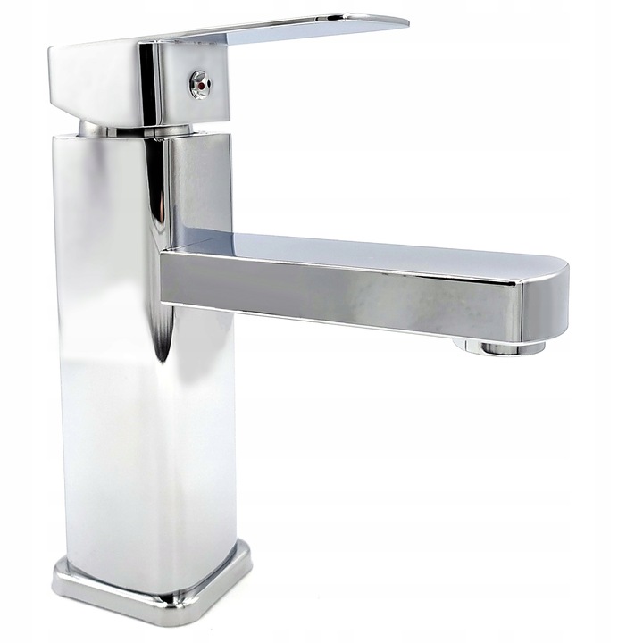 Bateria stojąca umywalkowa kran do umywalki zlewu chromowa niska CUBIC
