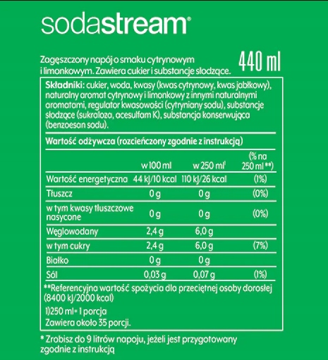 SODASTREAM zestaw koncentratów do saturatora 3 syropy PEPSI + 7UP +