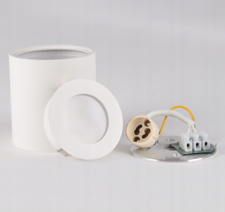 Oprawa Halogenowa sufitowa Natynkowa Tuba LED GU10 spot BIAŁA