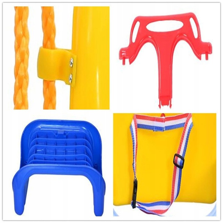 Huśtawka Ogrodowa Modułowa domowa dla Dzieci 3w1 Mocna na Linach Bezpieczna