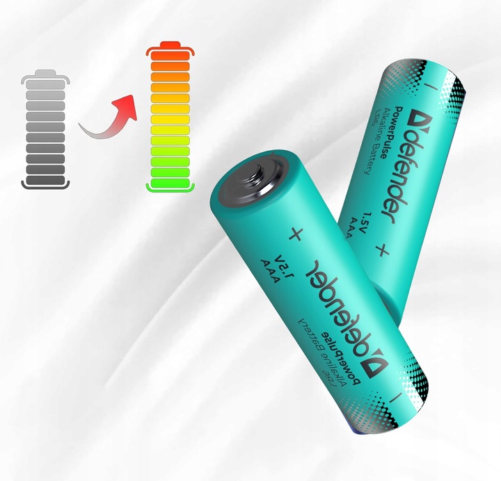 40x BATERIE BATERIA ALKALICZNE PALUSZKI DEFENDER POWERPULS LR03 R3