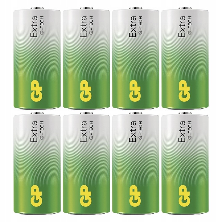 8x Bateria alkaliczna GP EXTRA R14 C 1,5V