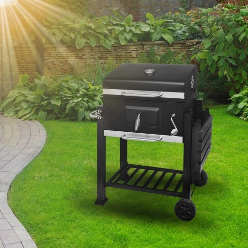 Grill Węglowy ogrodowy z żeliwnym rusztem 57 x 43 cm