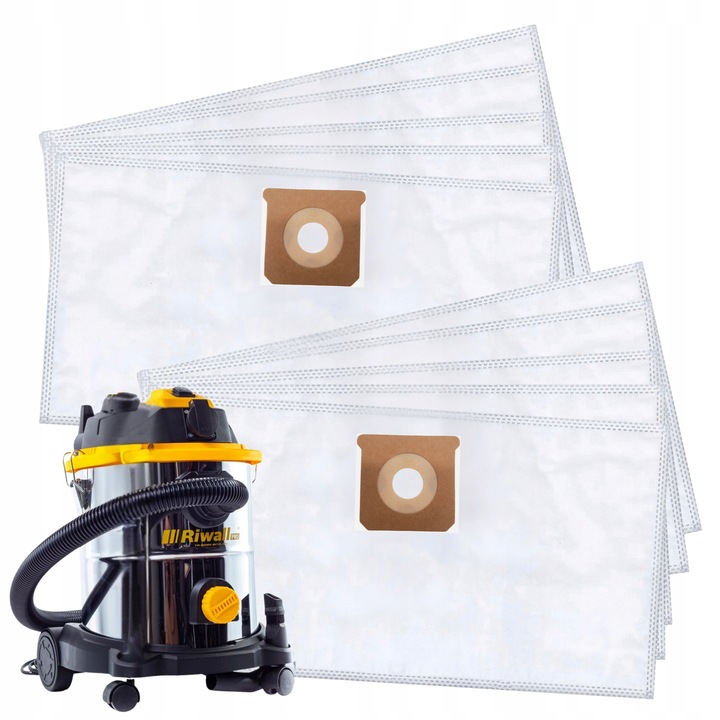 10x DUŻE WORKI SYNTETYCZNE DO RIWALL ZYGA2 ZYGA 3200 2.0 NA PYŁ GIPS