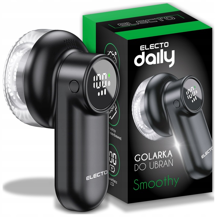 GOLARKA DO UBRAŃ AKUMULATOROWA + USB-C WSKAŹNIK BATERII 6 OSTRZY + 3