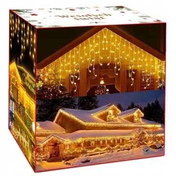 SOPLE FLASH 1000LED 40m ZEWNĘTRZNE BIAŁE CIEPŁE lampki z Flashem