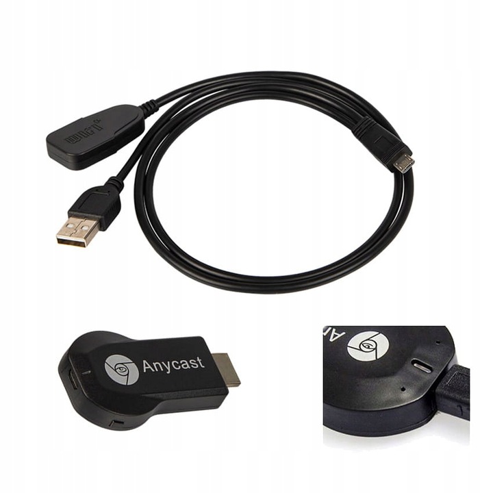 ADAPTER DO TELEWIZORA STREAMING DONGLE SMART HDMI WIFI DLNA ANYCAST AIRPLAY