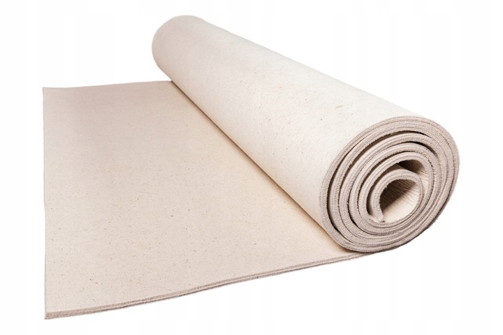 Filc techniczny biały gr. 5mm, szerokość 1800mm uszczelkowy, wełniany